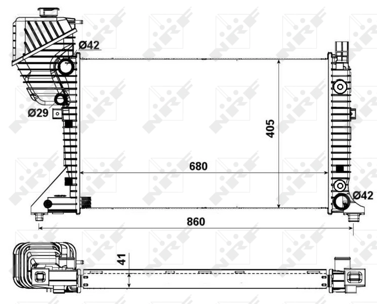 Chłodnica silnika A9015003800 Mercedes