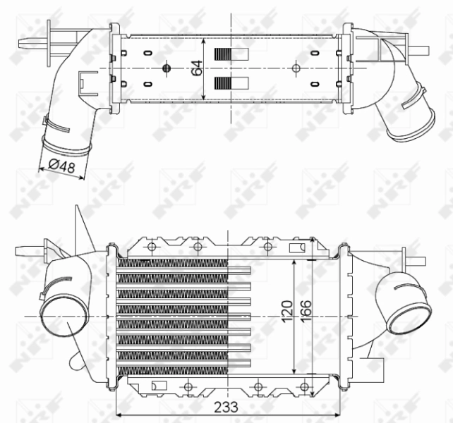 Chłodnica intercoolera Opel Vectra B sedana (36) (1995 - 2002) cena, od 44,27 USD