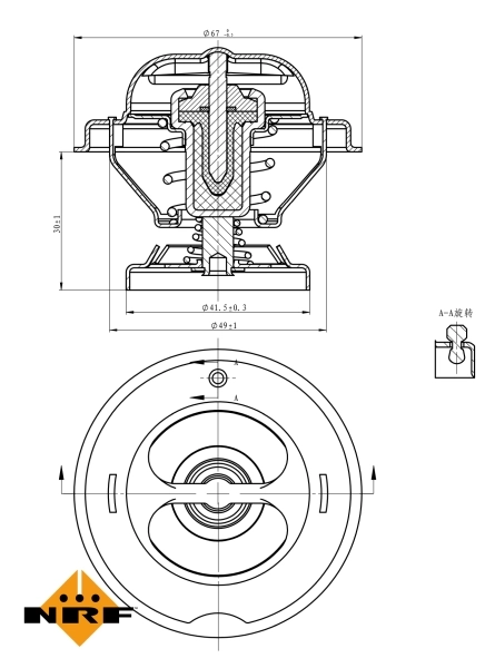 Termostat 725074 NRF