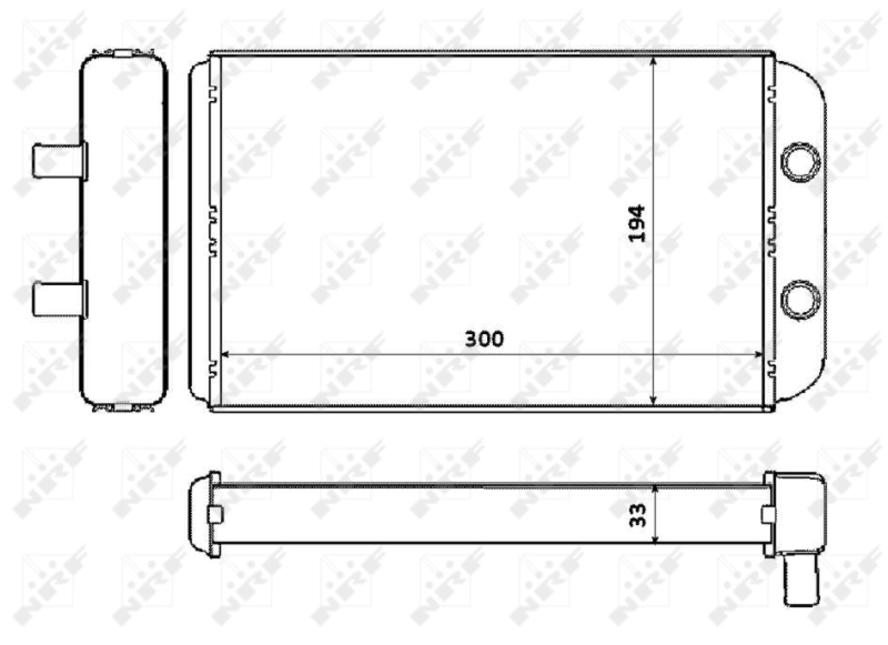 Chłodnica nagrzewnicy (ogrzewacza) NRF 53562 cena, od 33,59 USD