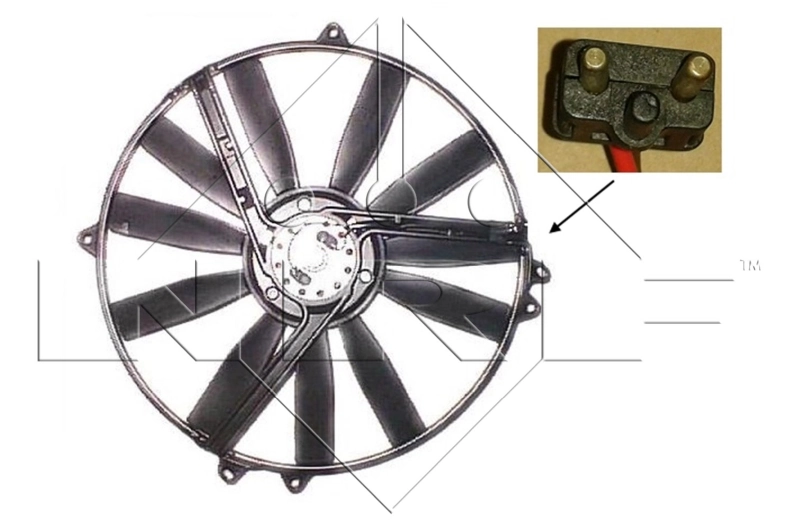 Wentylator elektryczny układu chłodzenia kompletny (silnik+wirnik) Chrysler 05103653AA cena, od 62,99 USD