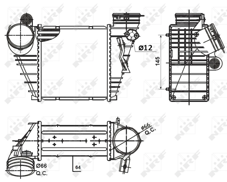 Chłodnica intercoolera Audi A3 hatchback (8L1) (1996 - 2003) cena, od 102,64 USD