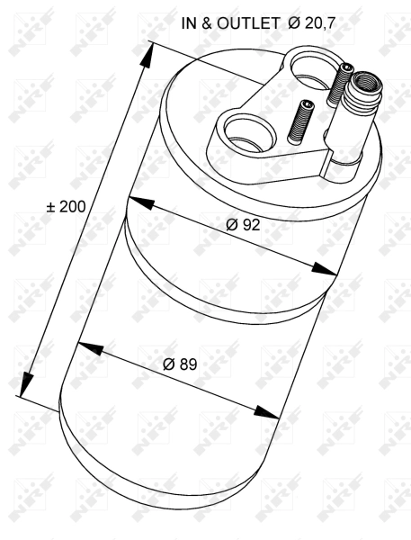Osuszacz klimatyzacji 33216 NRF