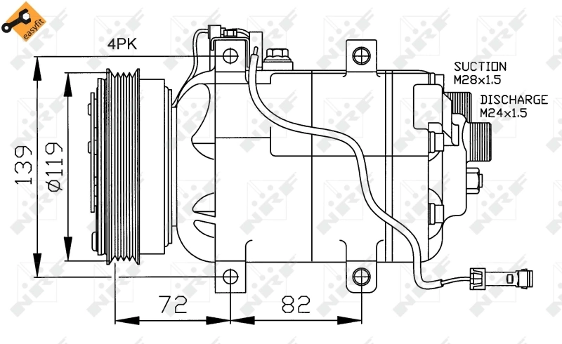 Sprężarka klimatyzacji do Audi A6 C5 4B5, 4B6