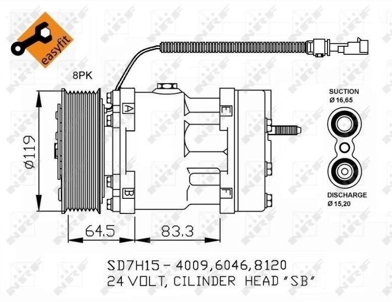 Sprężarka klimatyzacji do Mazda 323 F VI BJ