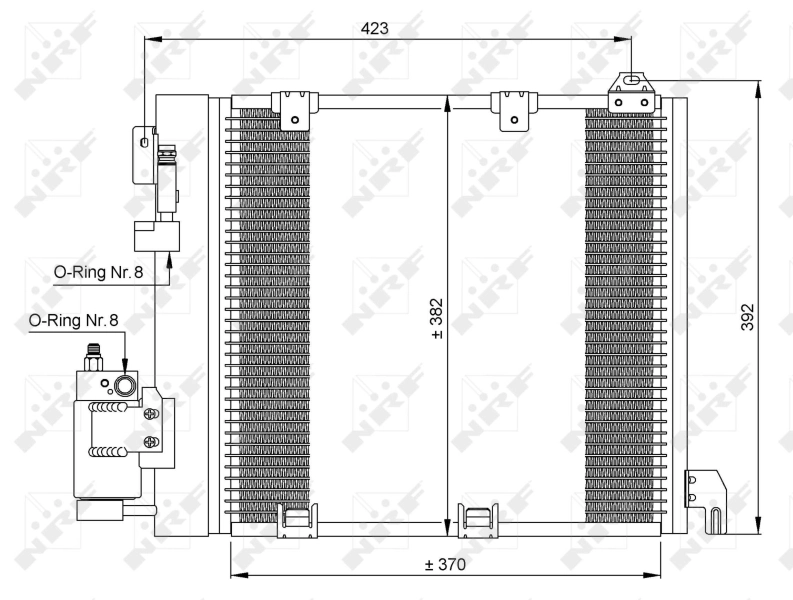 Chłodnica klimatyzacji NRF 35302 cena, od 92,22 USD