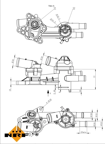  Termostat Volkswagen Touran 2