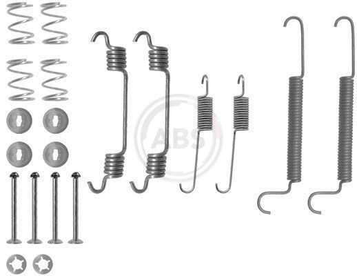 Do koszyka 93174284 General Motors Zestaw montażowy szczęk hamulcowych tylnych