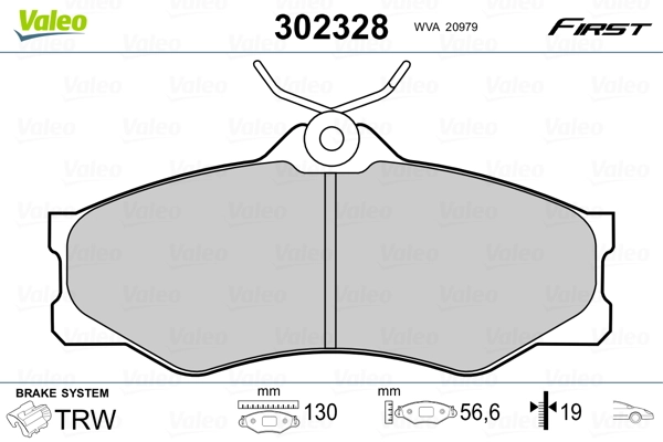 Klocki hamulcowe przednie tarczowe Volkswagen Transporter T3 awangarda (24, 25, 251) (1979 - 1992) cena, od 29,56 USD