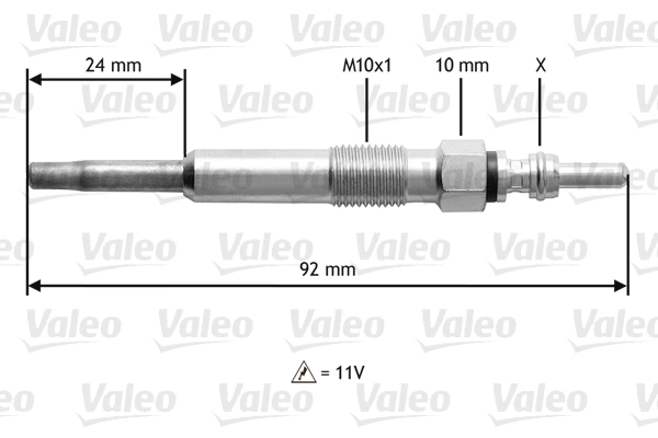 345104 VALEO Świeca żarowa