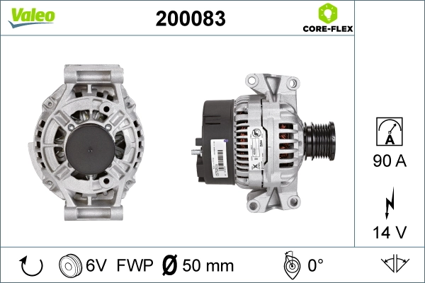 Alternator 1648226580 Peugeot/Citroen