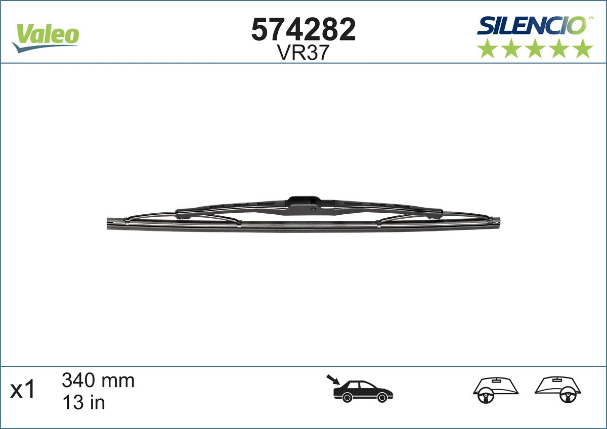 Pióro wycieraczki szyby tylnej VALEO 574282 cena, od 11,15 USD