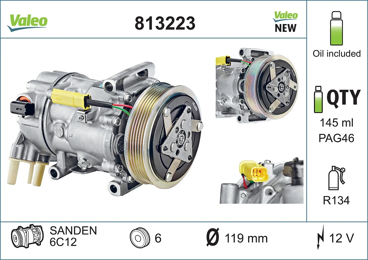 813223 VALEO Sprężarka klimatyzacji