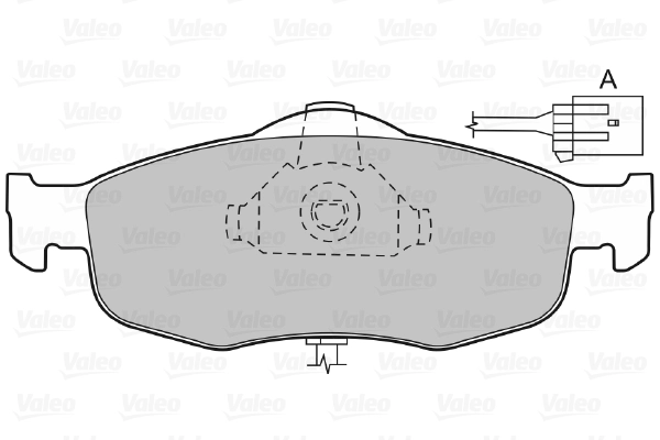 Do koszyka 1617252180 Peugeot/Citroen Klocki hamulcowe przednie tarczowe