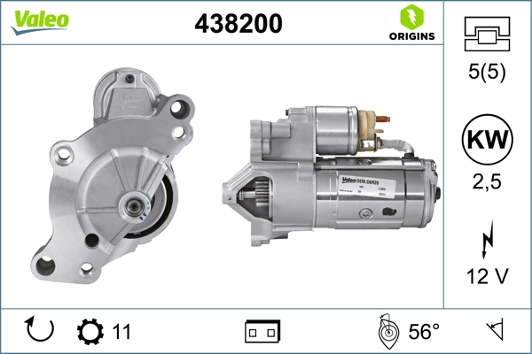 Do koszyka 438200 VALEO Rozrusznik