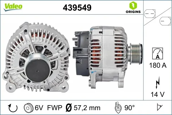 Do koszyka 439549 VALEO Alternator
