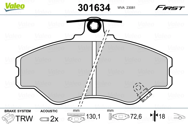 Klocki hamulcowe przednie tarczowe Hyundai H100 awangarda (P) (1993 - 2004) cena, od 25,84 USD