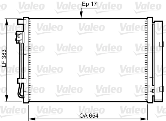 Chłodnica klimatyzacji Hyundai Accent IV sedana (RB) (2010 - 2014) cena, od 98,22 USD
