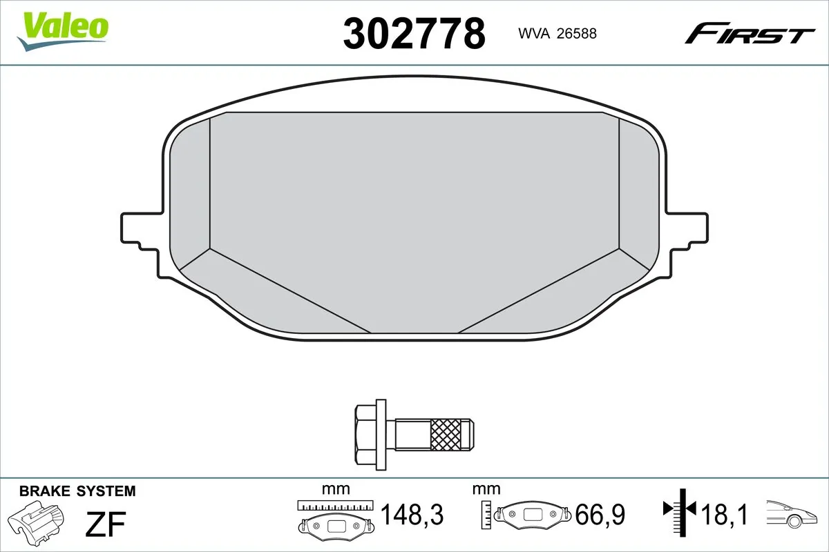 Klocki hamulcowe przednie tarczowe 155255431 Fiat/Alfa/Lancia