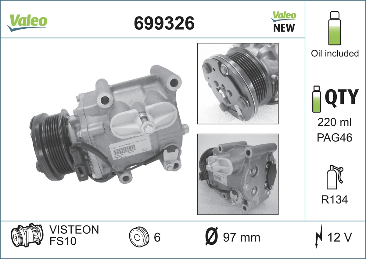 Sprężarka klimatyzacji Ford Focus I