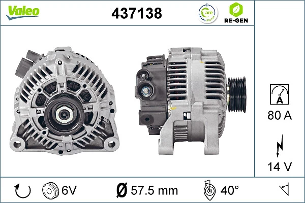 Alternator 1638112380 Peugeot/Citroen