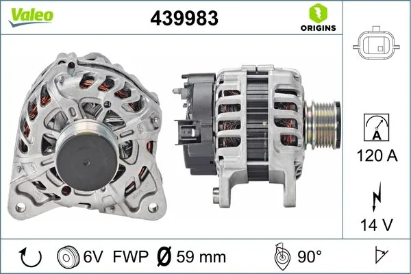 Alternator Dacia Duster SUV (HM) (2017 - 2026) cena, od 135,04 USD