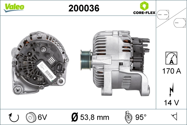 Do koszyka 200036 VALEO Alternator
