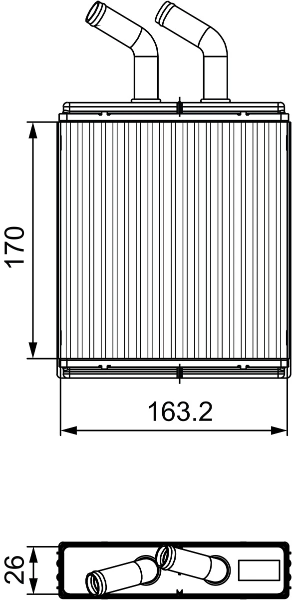 Chłodnica nagrzewnicy (ogrzewacza) KIA Rio I hatchback (DC) (2000 - 2006) cena, od 55,67 USD