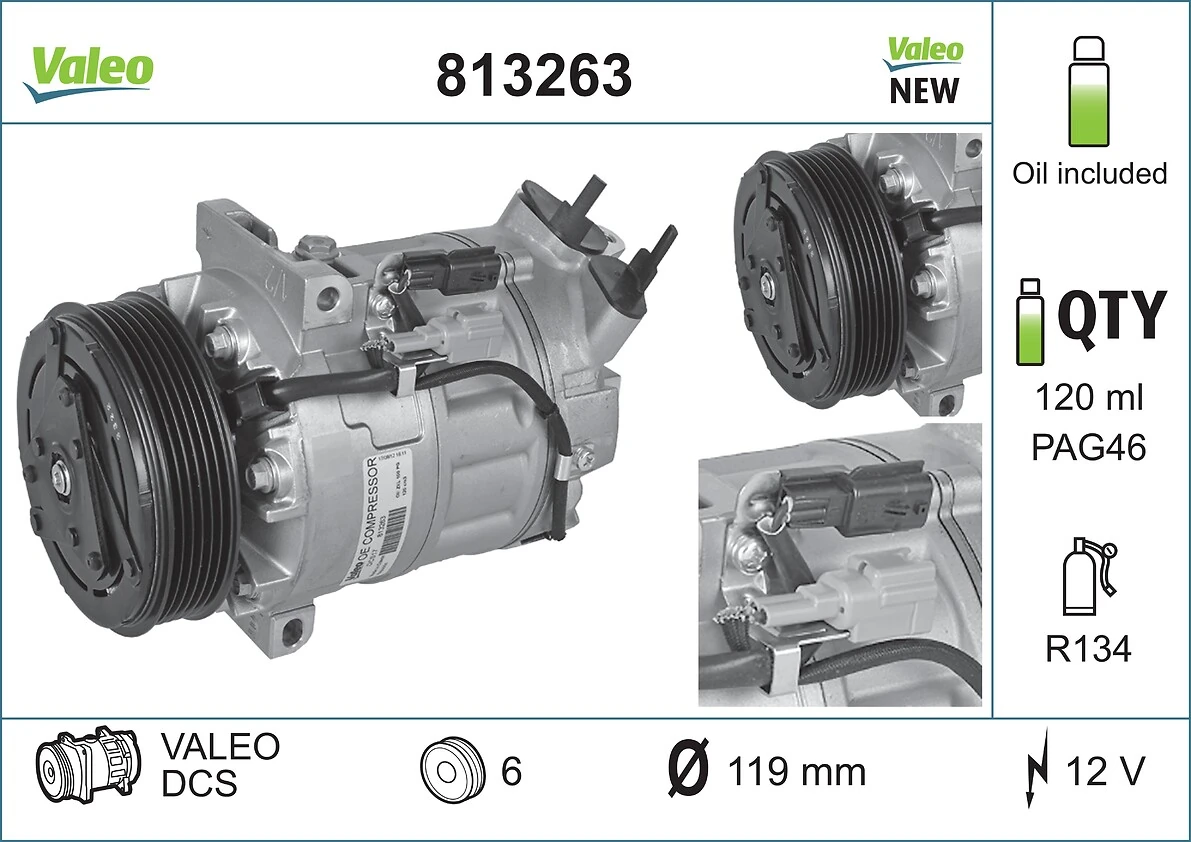 Sprężarka klimatyzacji HCC 977012R340