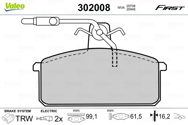 Klocki hamulcowe przednie tarczowe Suzuki 00000A01225