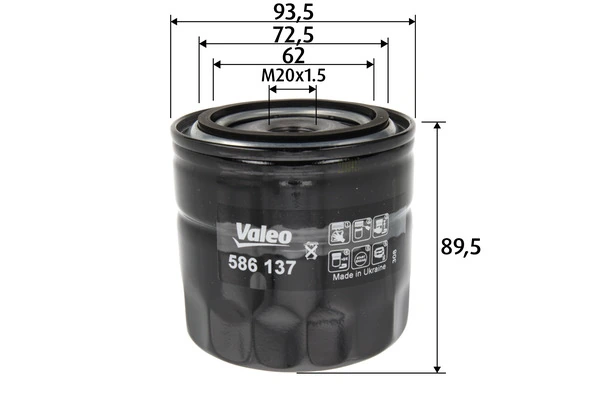 Filtr oleju 7700272523 Renault (RVI)