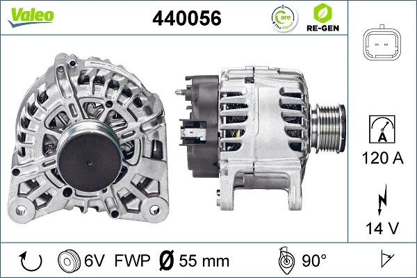 Do koszyka 440056 VALEO Alternator