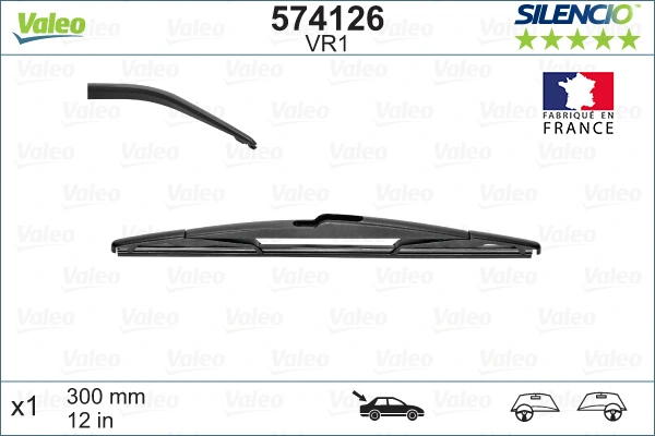 Pióro wycieraczki szyby tylnej VALEO 574126