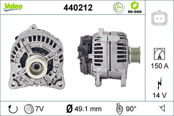Do koszyka 440212 VALEO Alternator