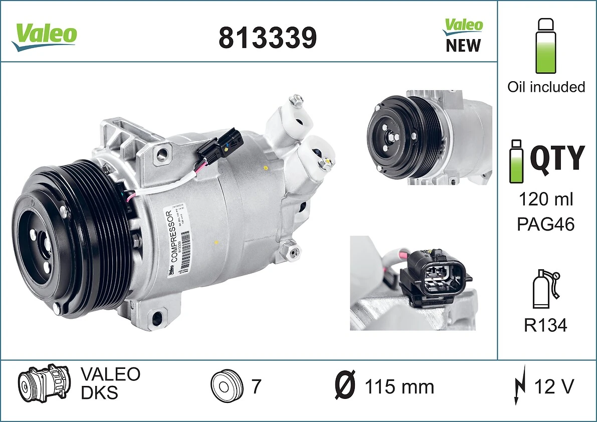 813339 VALEO Sprężarka klimatyzacji