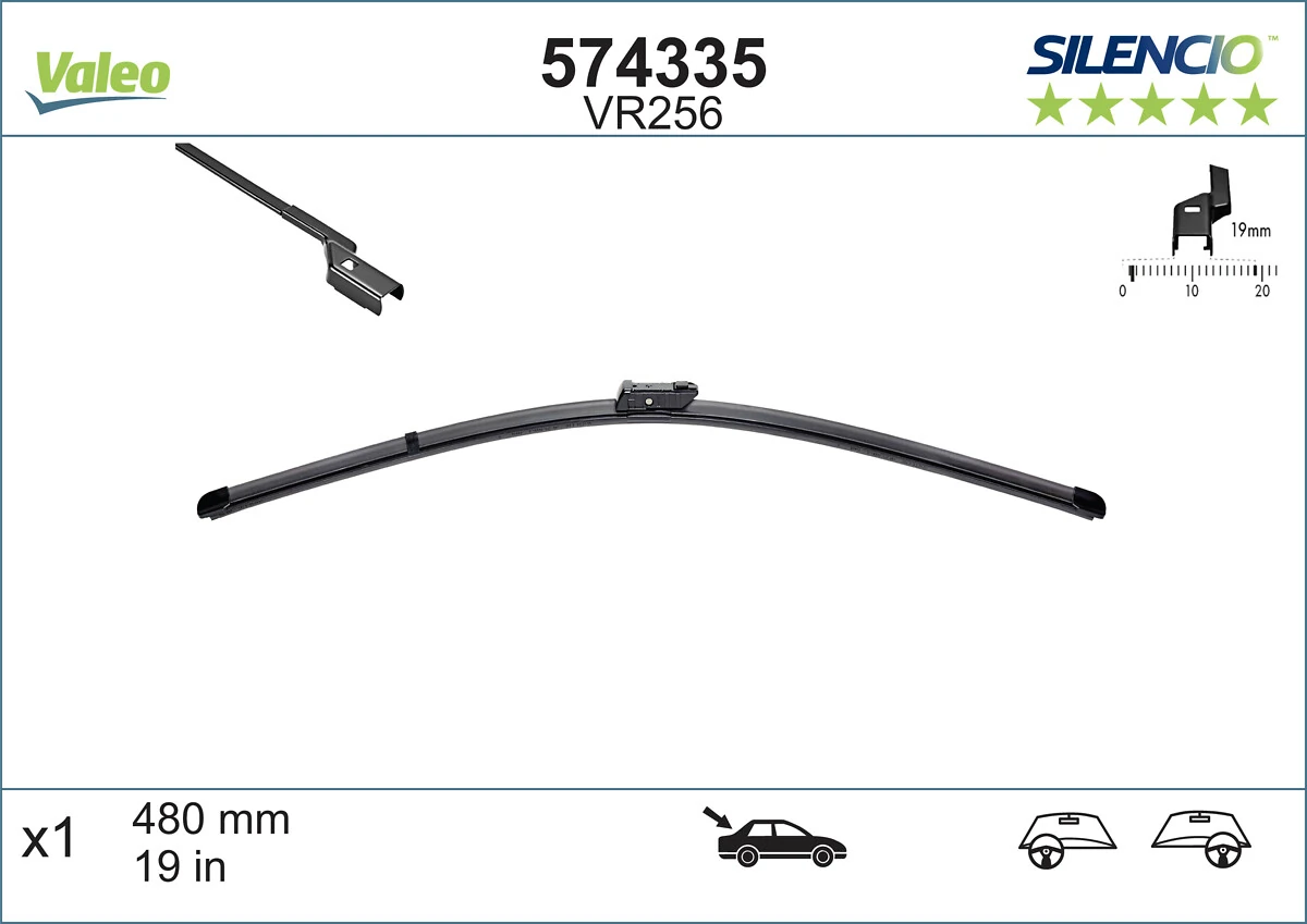 Pióro wycieraczki szyby tylnej VALEO 574335 cena, od 7,75 USD