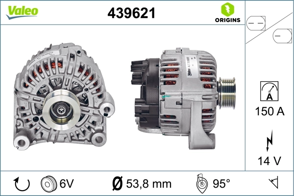 Do koszyka 439621 VALEO Alternator