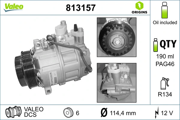 813157 VALEO Sprężarka klimatyzacji