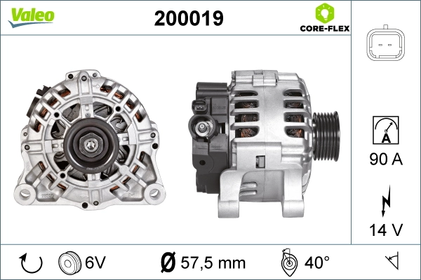 Alternator 9649611388 Fiat/Alfa/Lancia
