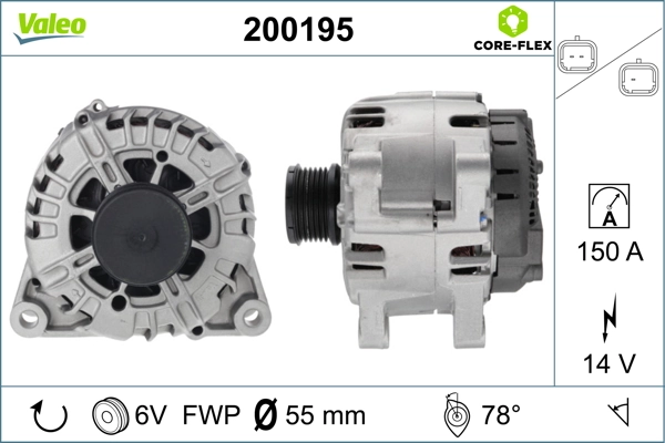 Alternator Citroen C4 II hatchback (B7) (2010 - 2026) cena, od 99,14 USD