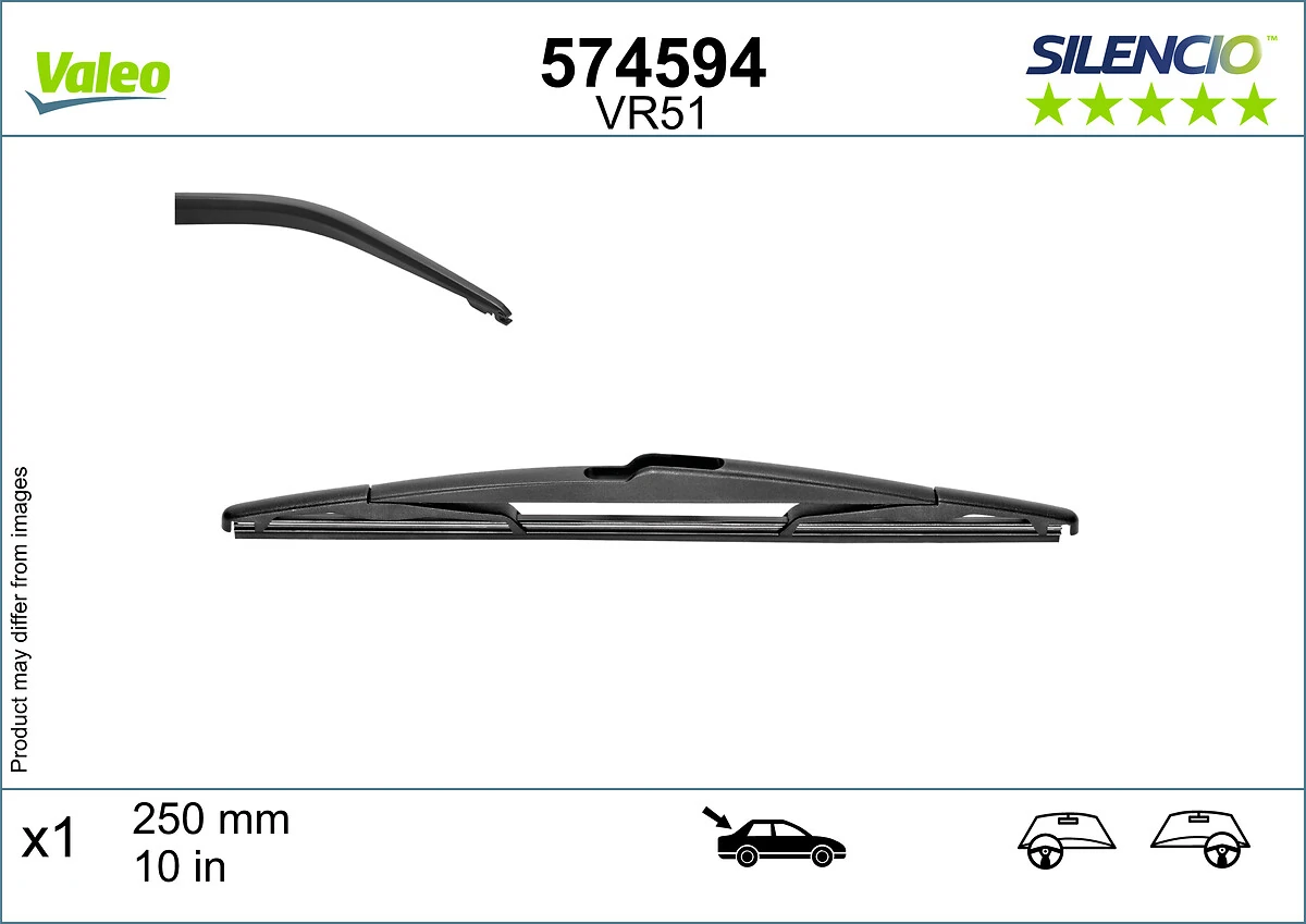 Pióro wycieraczki szyby tylnej 574594 VALEO