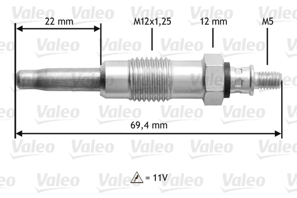 345116 VALEO Świeca żarowa