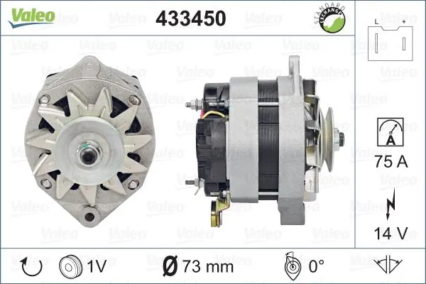 Do koszyka 433450 VALEO Alternator