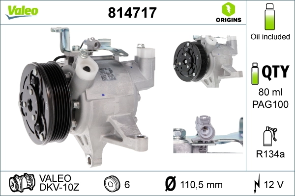 Do koszyka 814717 VALEO Sprężarka klimatyzacji