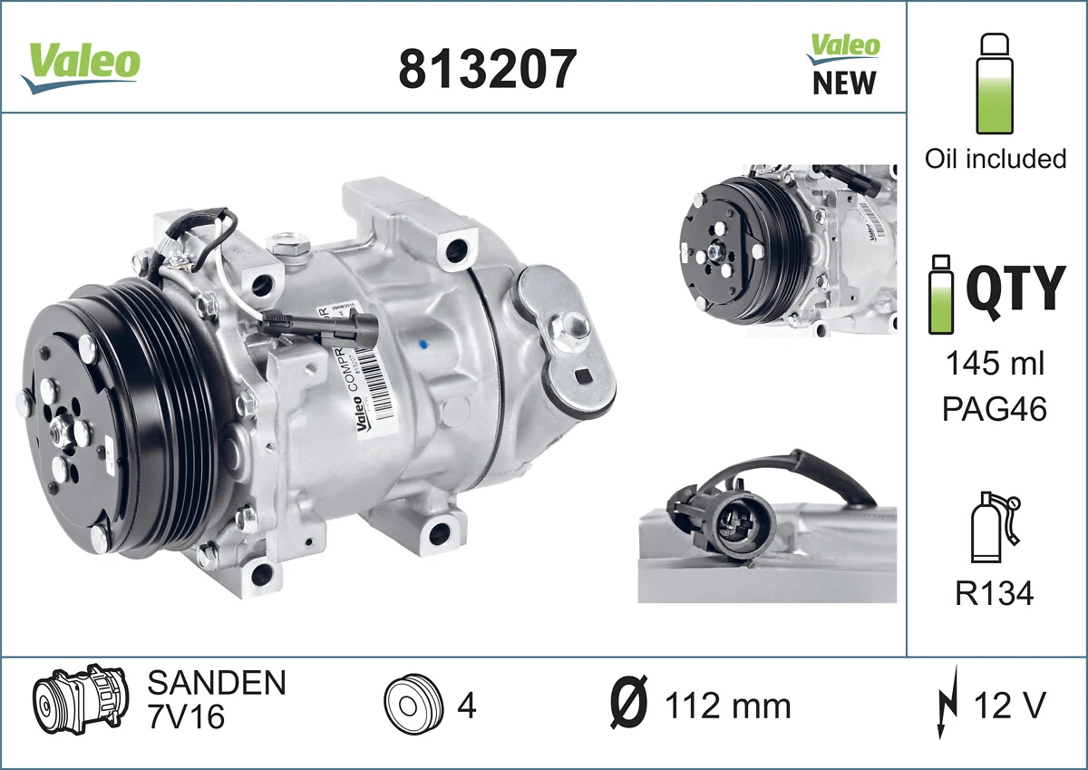 813207 VALEO Sprężarka klimatyzacji