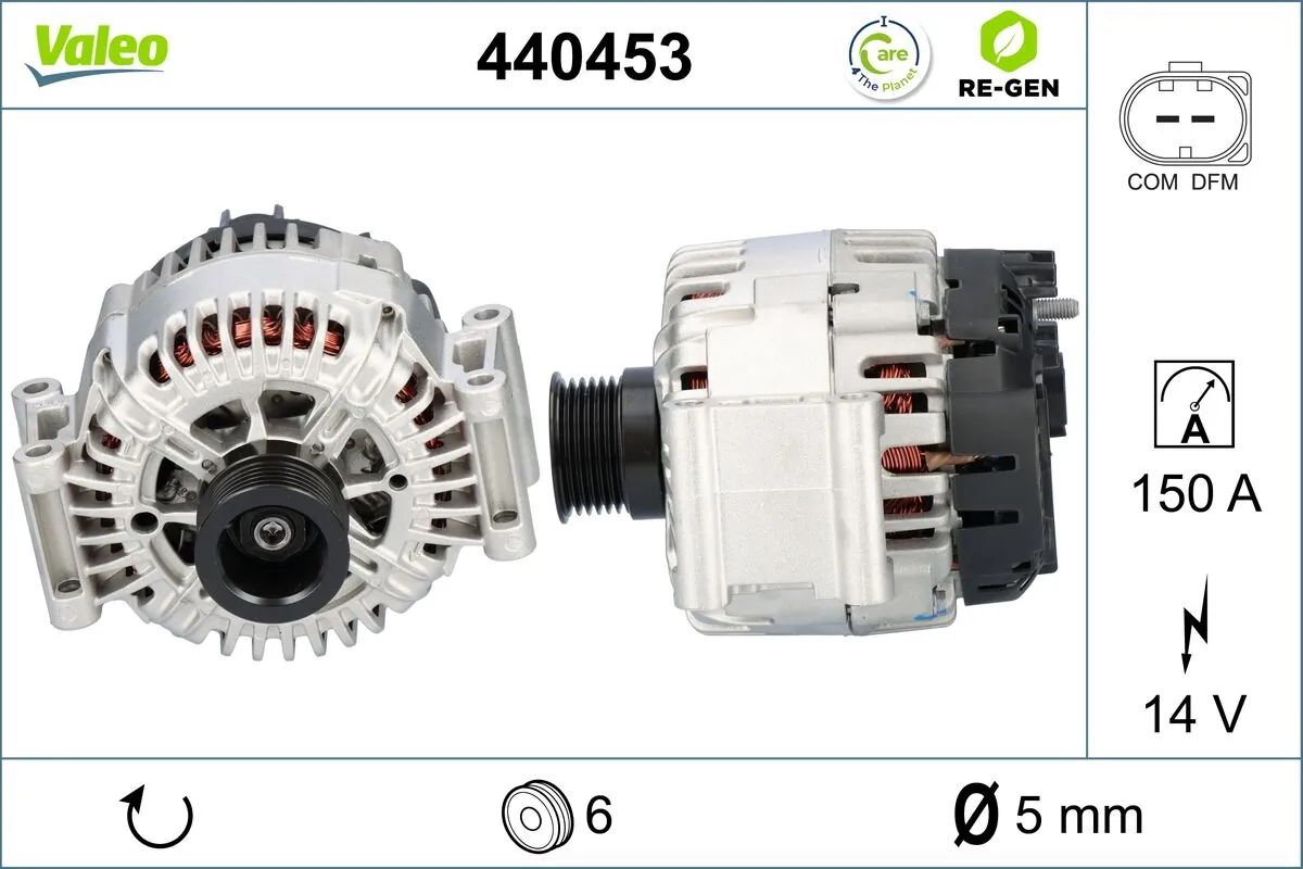 Do koszyka 440453 VALEO Alternator