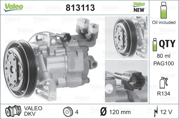 813113 VALEO Sprężarka klimatyzacji