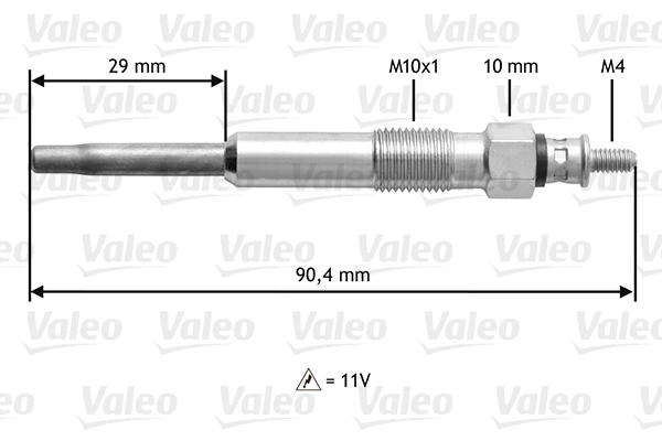 345102 VALEO Świeca żarowa