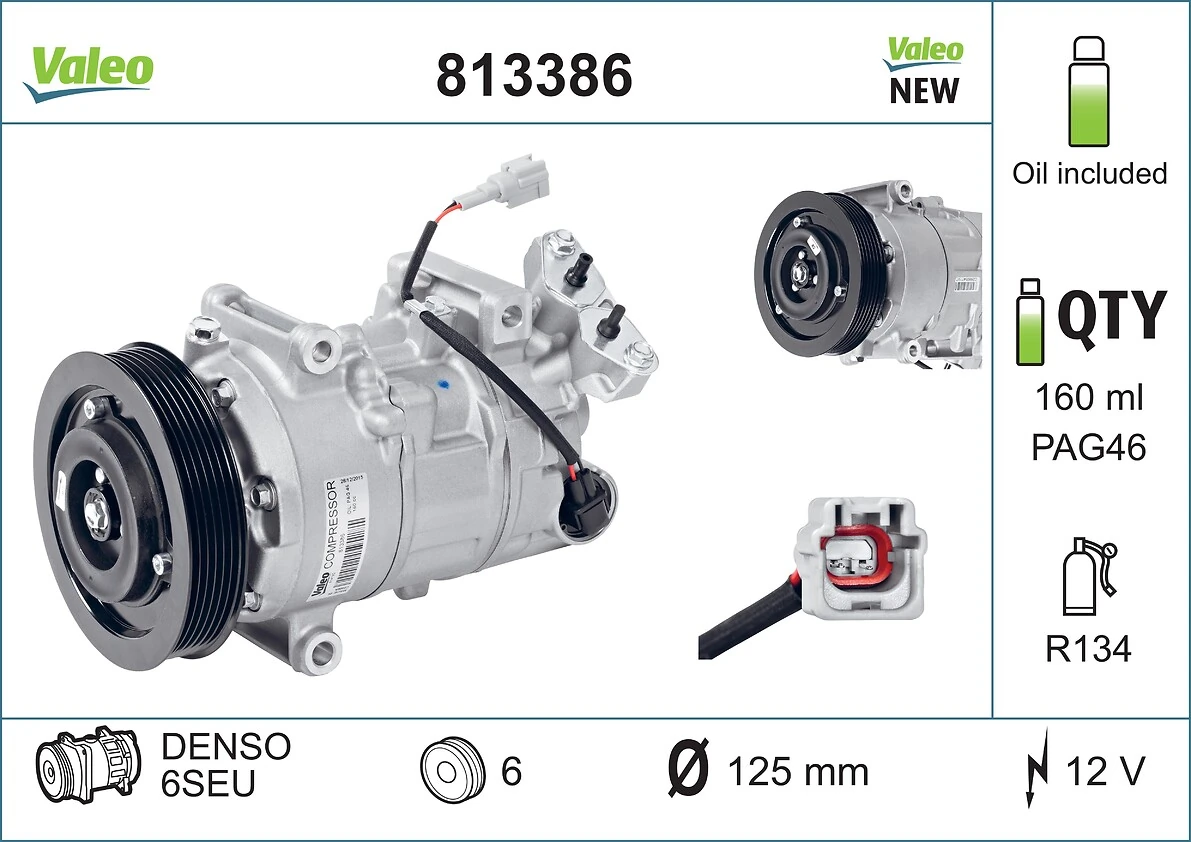 813386 VALEO Sprężarka klimatyzacji
