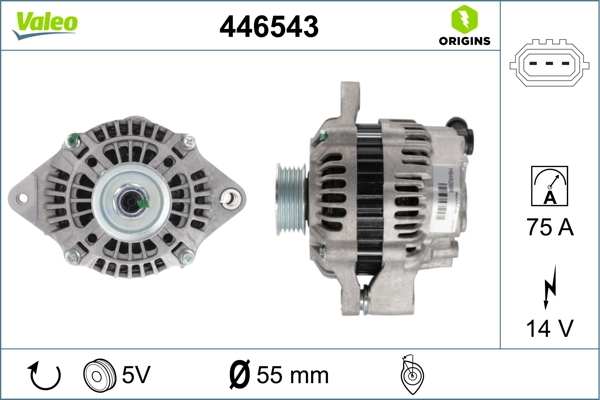 Alternator Mitsubishi 3140055L02 cena, od 143,14 USD